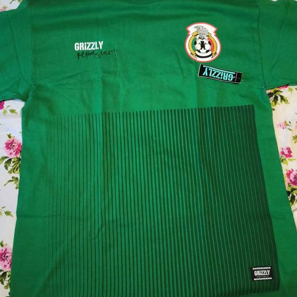 Grizzly And Diamond Supply Collab Mexico Tee Signed By Paul (P-Rod) Rodriguez